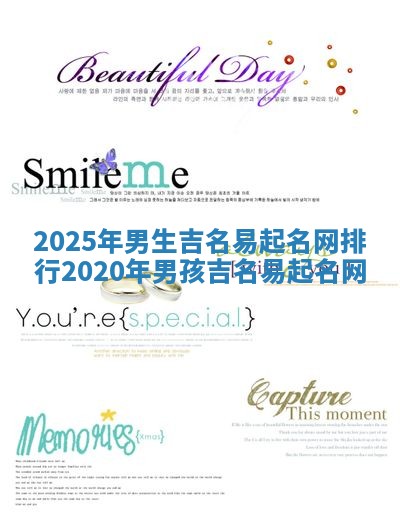 2025年男生吉名易起名网排行 2020年男孩吉名易起名网