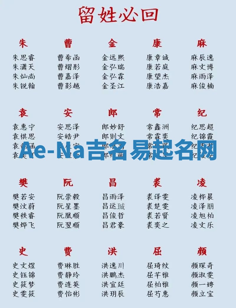 Ae-Na吉名易起名网