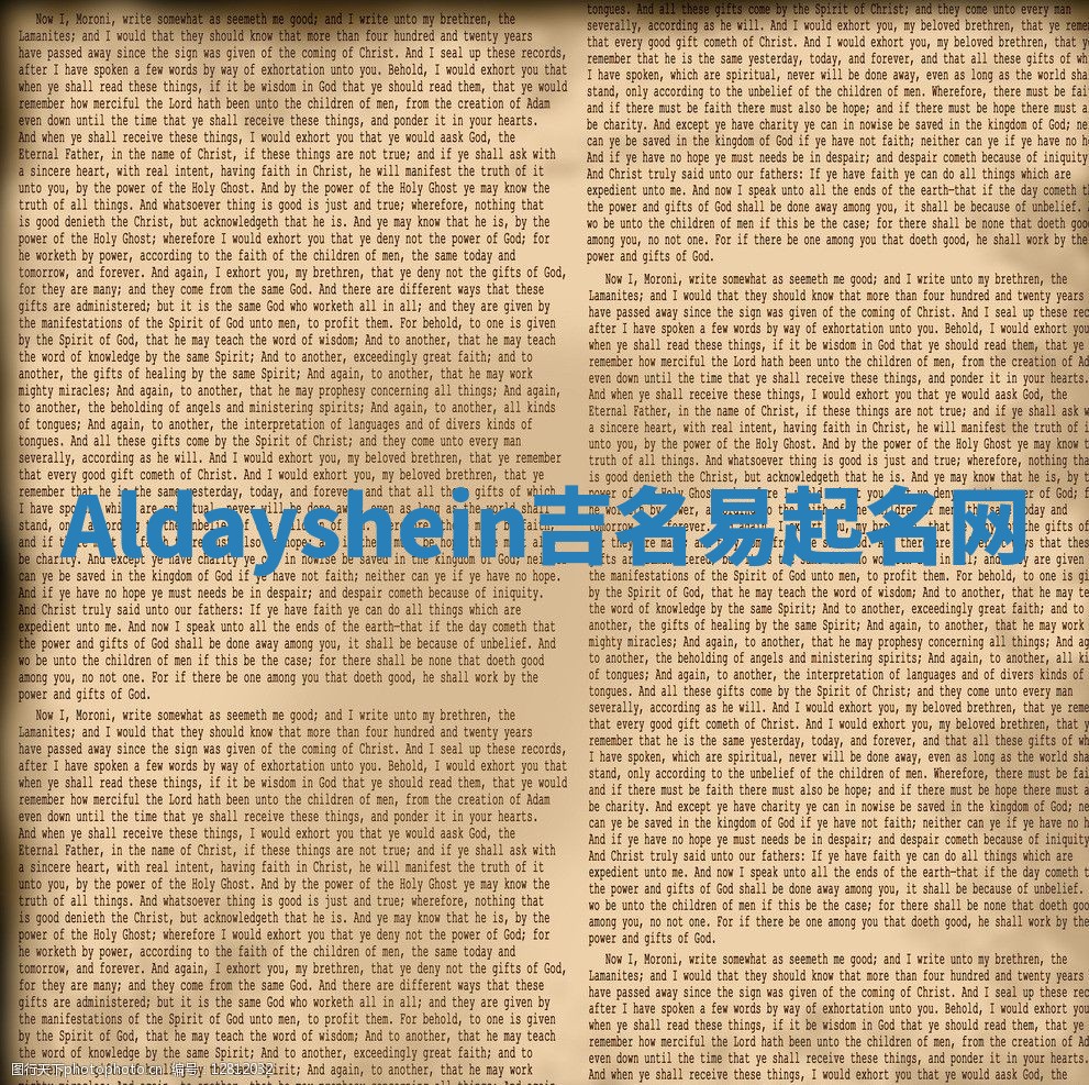 Aldayshein吉名易起名网