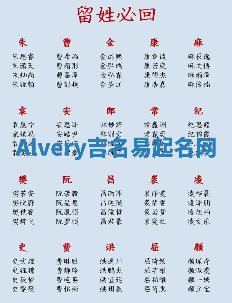 Alvery吉名易起名网 Alvery吉名易起名网