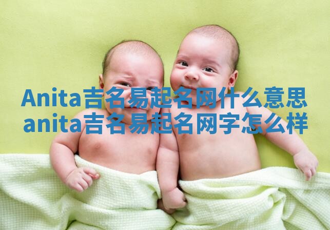 Anita吉名易起名网什么意思_anita吉名易起名网字怎么样