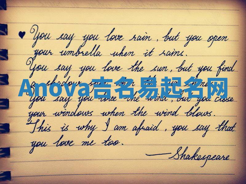 Anova吉名易起名网