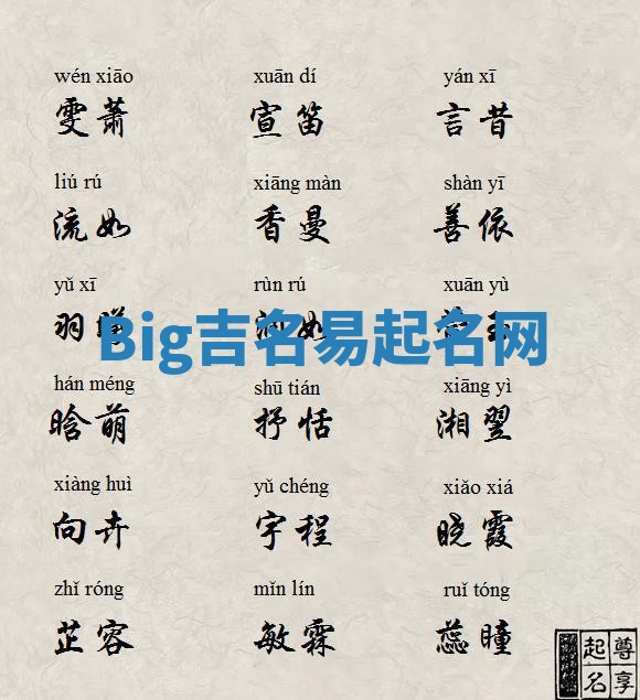 Big吉名易起名网