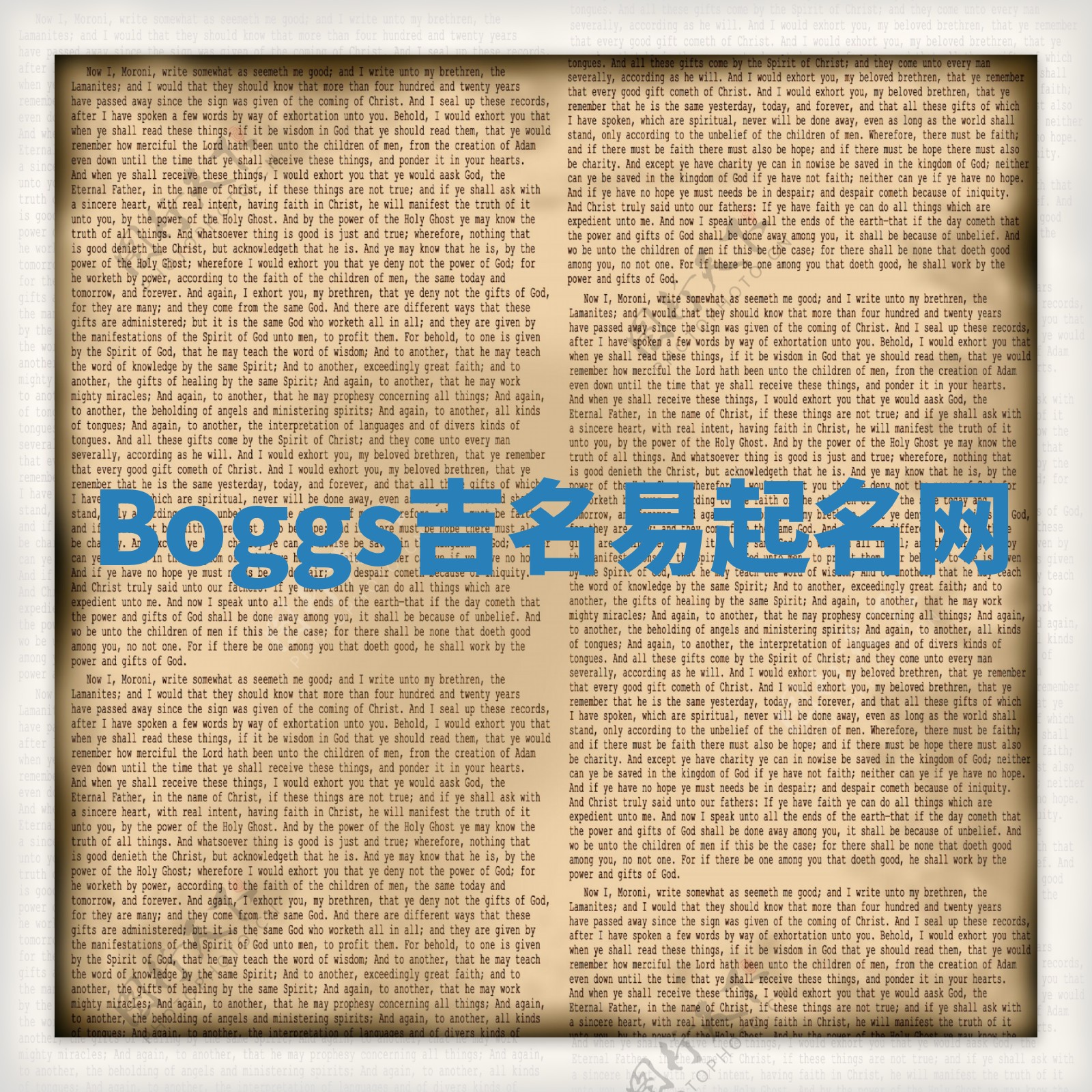Boggs吉名易起名网