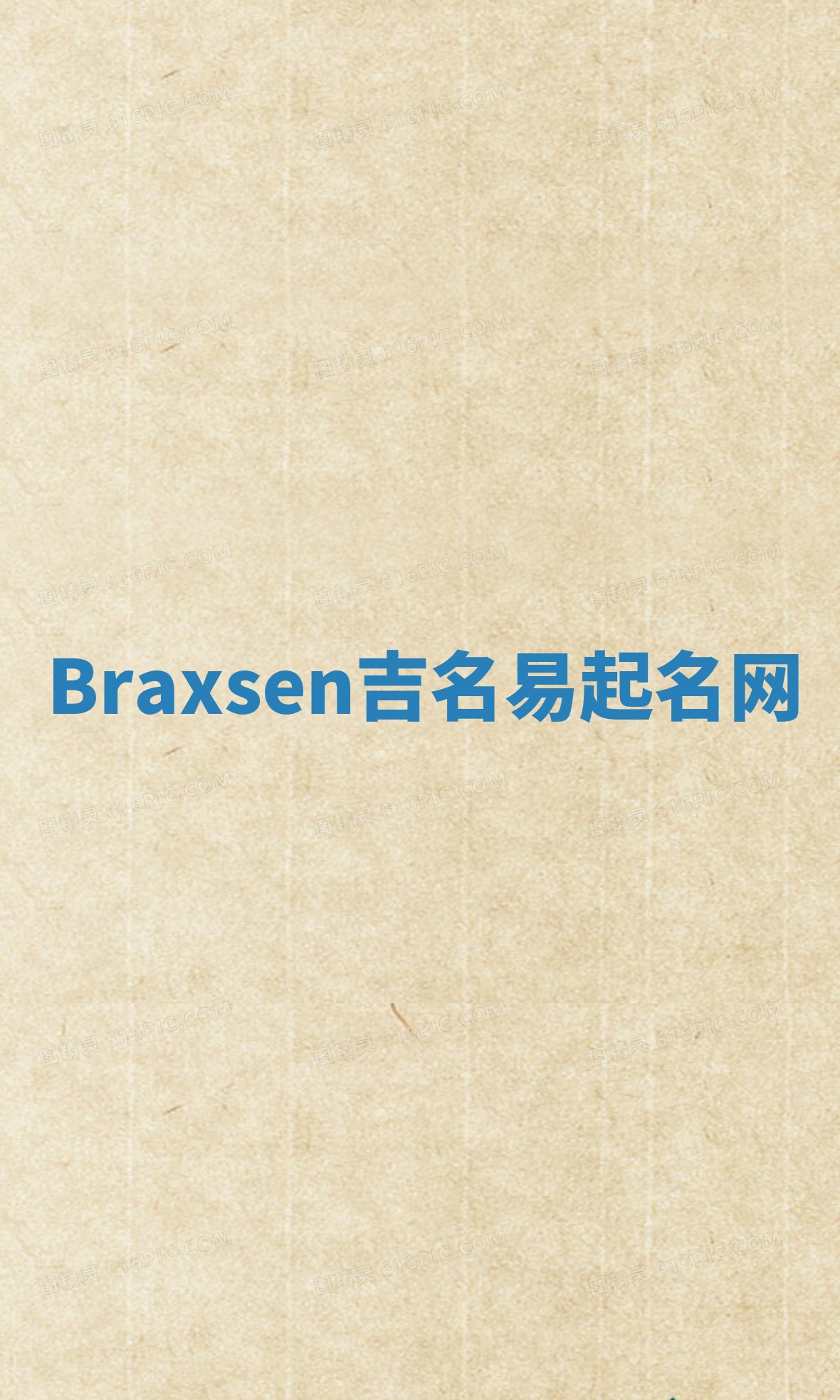 Braxsen吉名易起名网