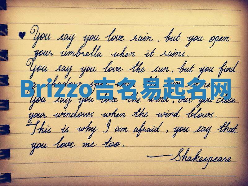 Brizzo吉名易起名网