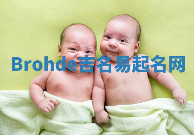 Brohde吉名易起名网