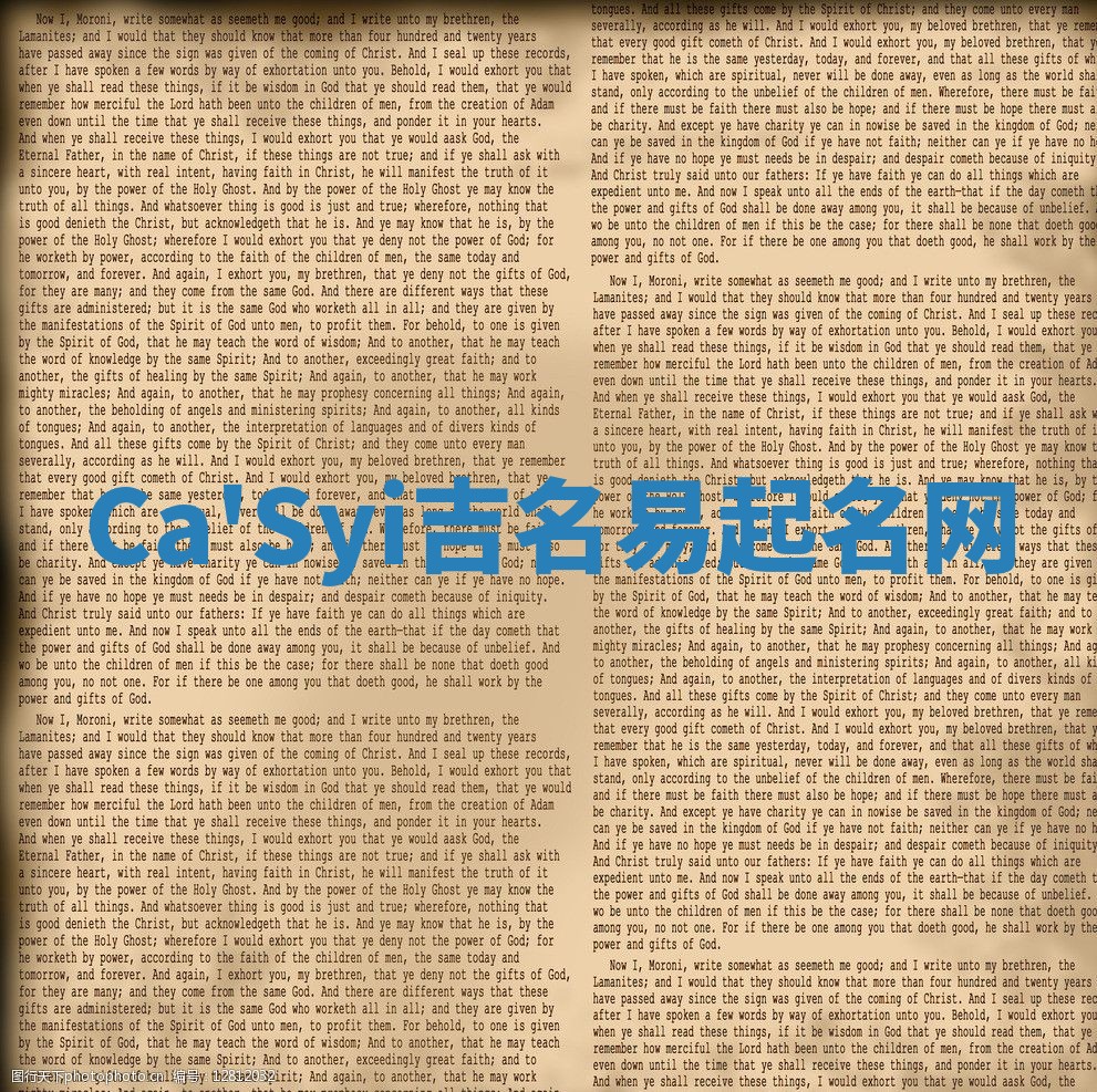 Ca'Syi吉名易起名网
