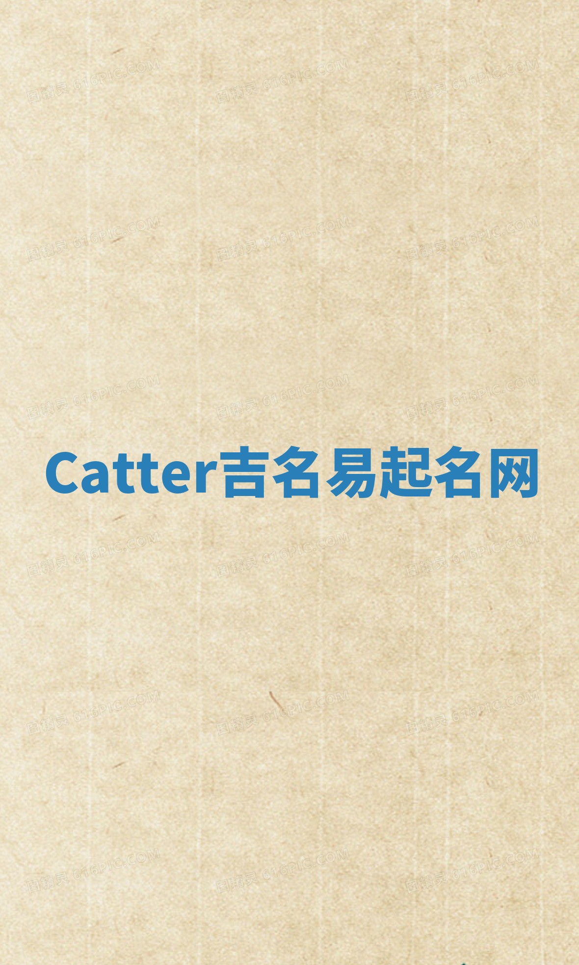 Catter吉名易起名网