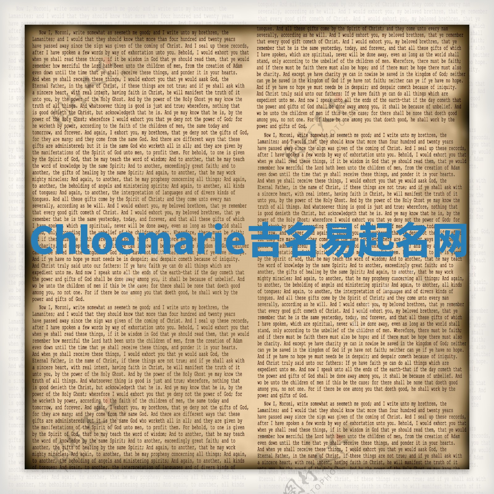 Chloemarie吉名易起名网