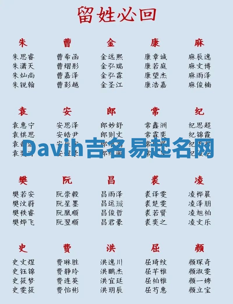 Davih吉名易起名网