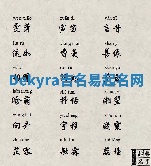 Dekyra吉名易起名网