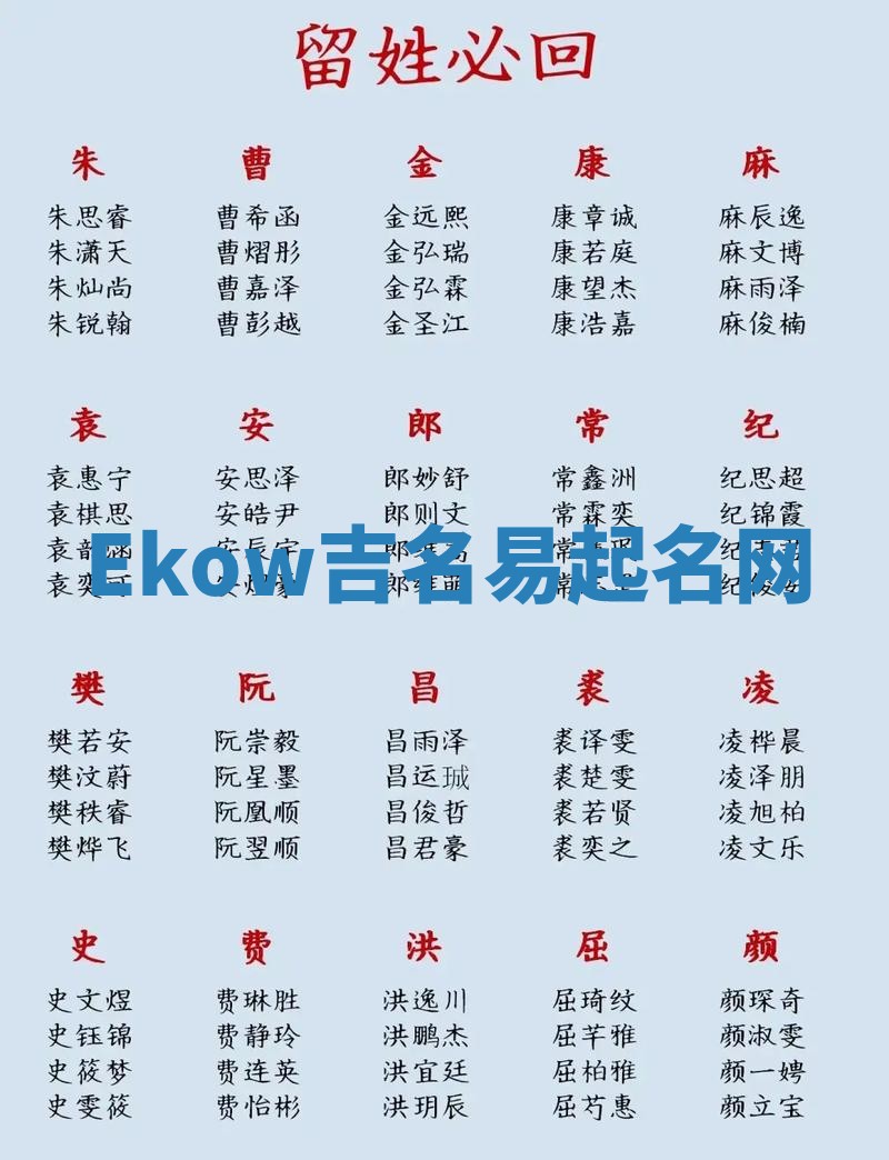 Ekow吉名易起名网