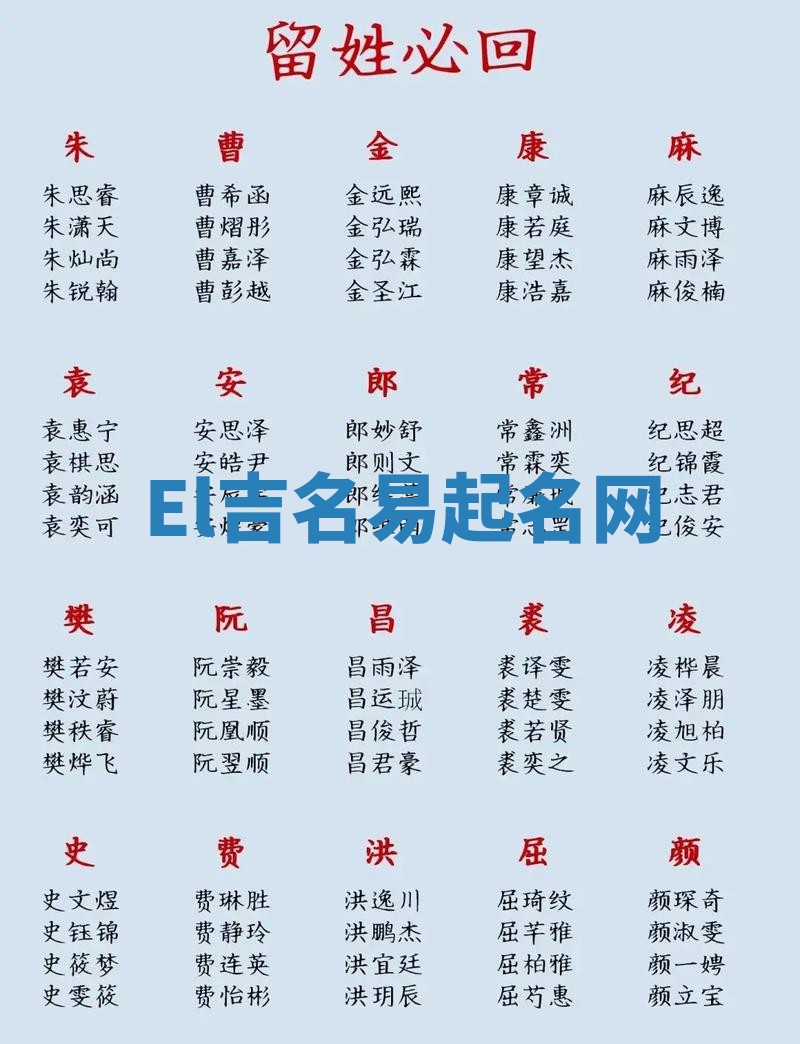 El吉名易起名网