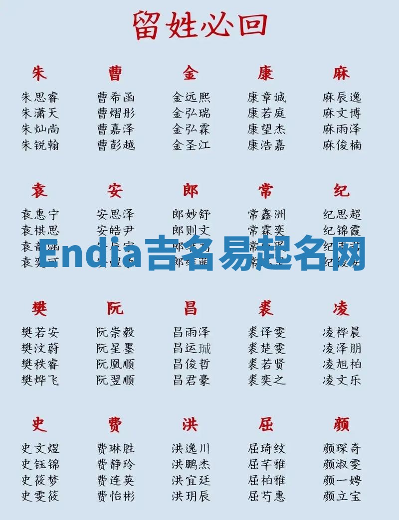 Endia吉名易起名网