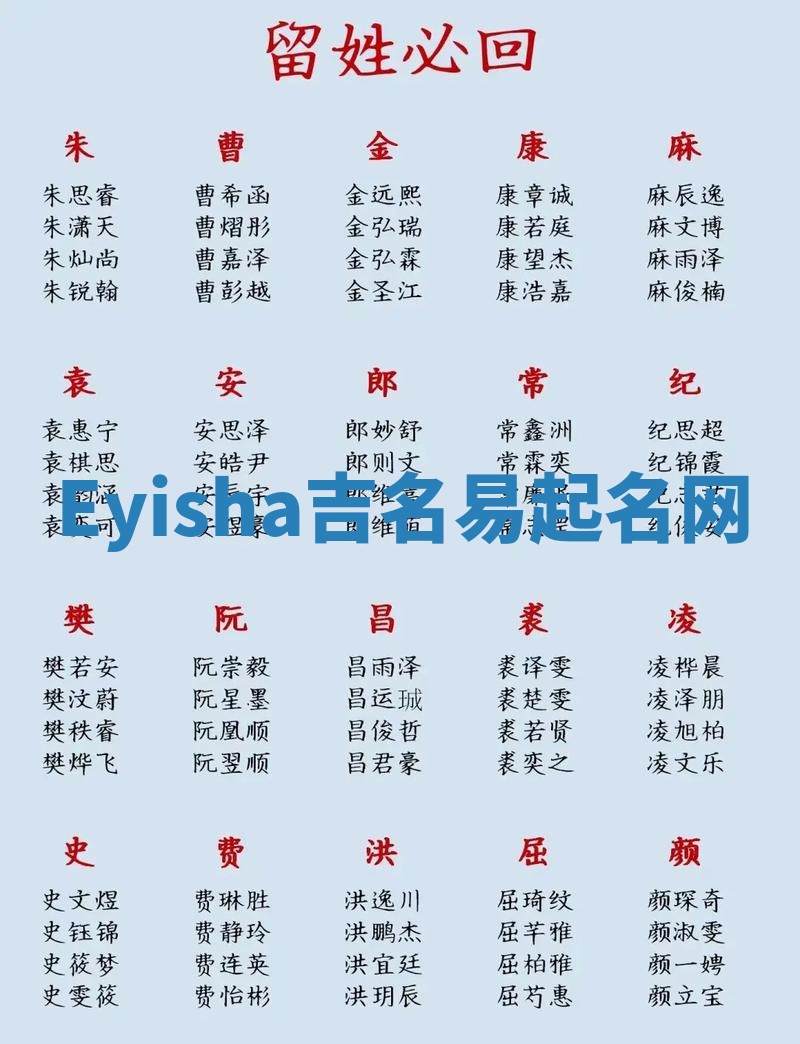 Eyisha吉名易起名网