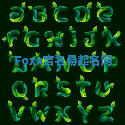 Foxx吉名易起名网 Foxx吉名易起名网