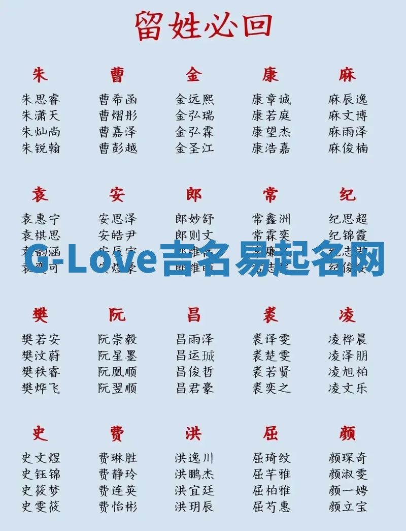 G-Love吉名易起名网