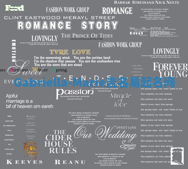 Gabriella-Marie吉名易起名网