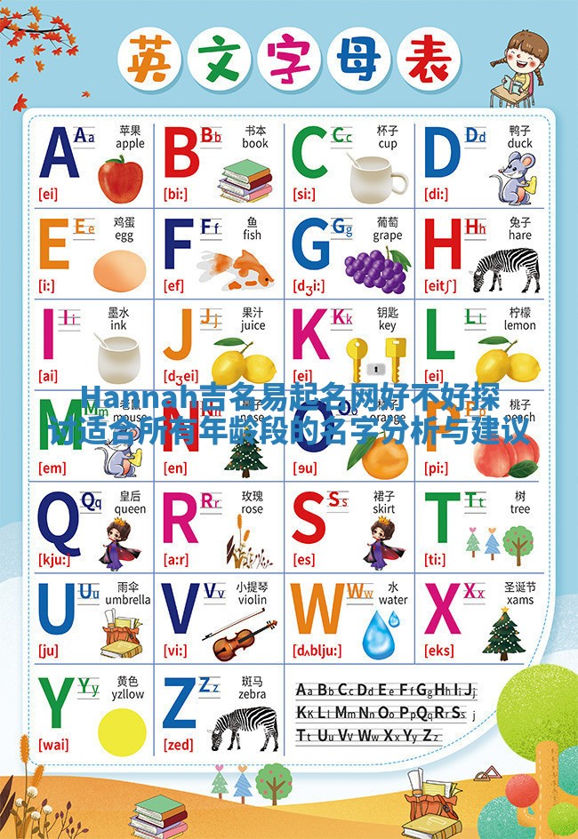 Hannah吉名易起名网好不好探讨 适合所有年龄段的名字分析与建议