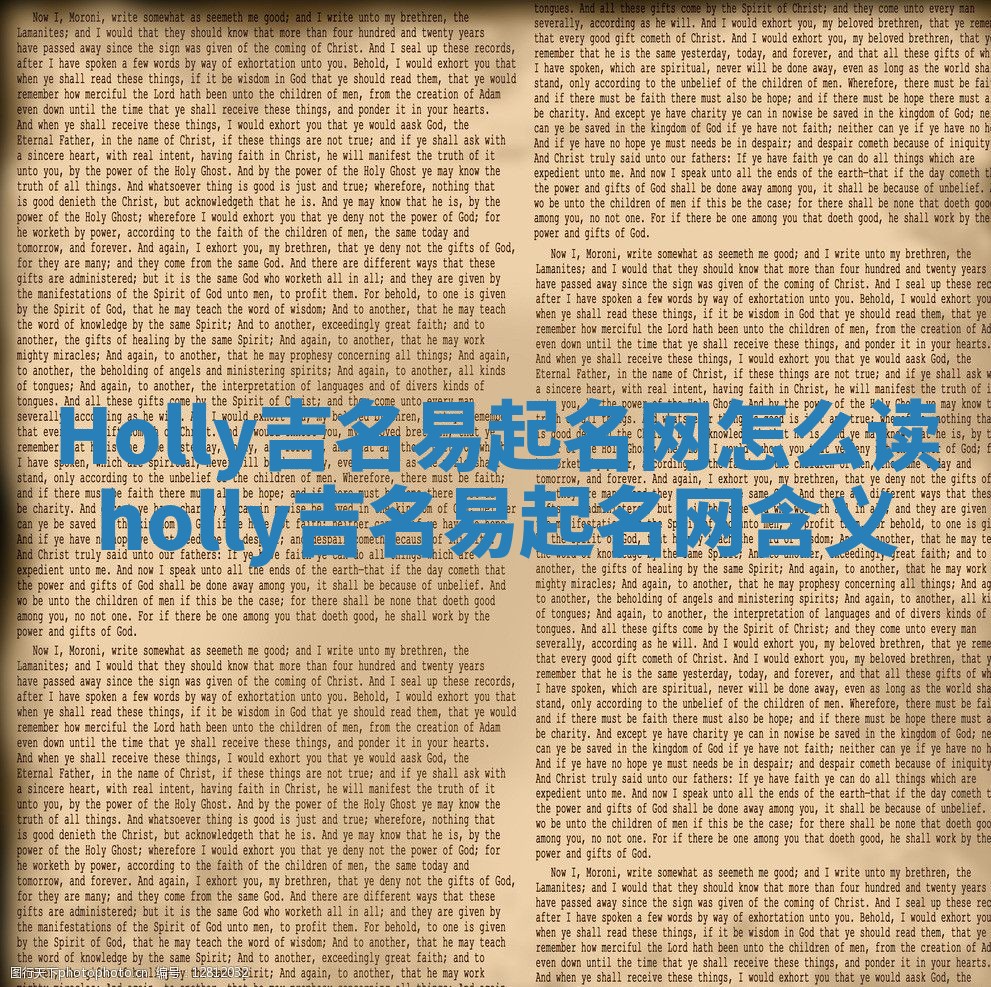 Holly吉名易起名网怎么读_holly吉名易起名网含义