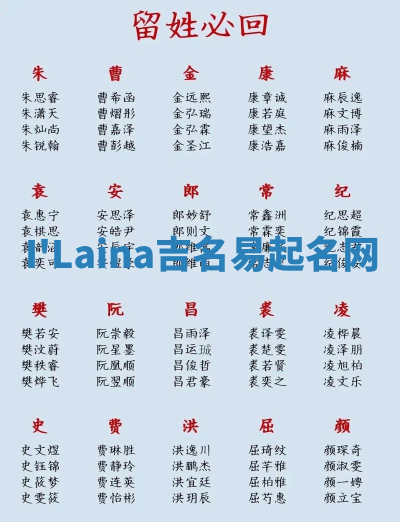 I'Laina吉名易起名网