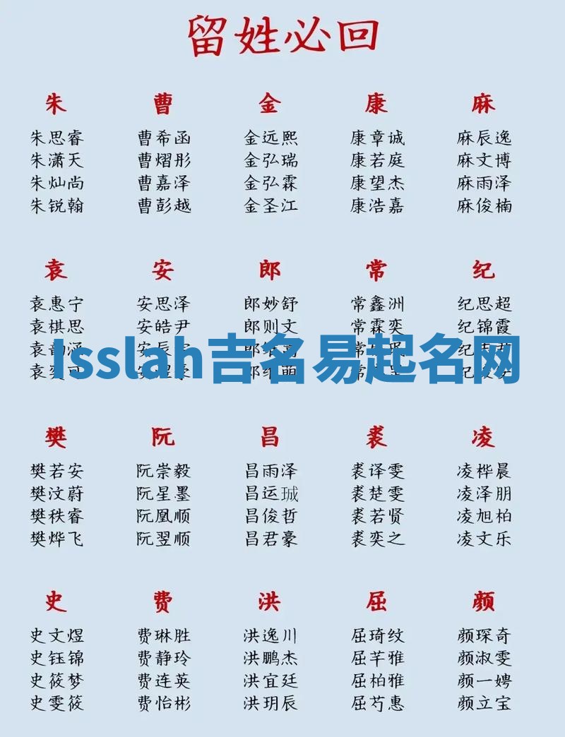 Isslah吉名易起名网