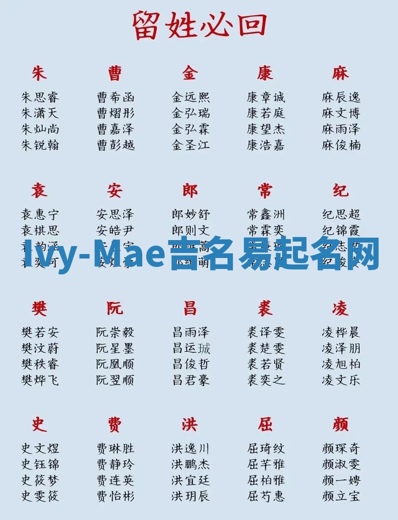 Ivy-Mae吉名易起名网