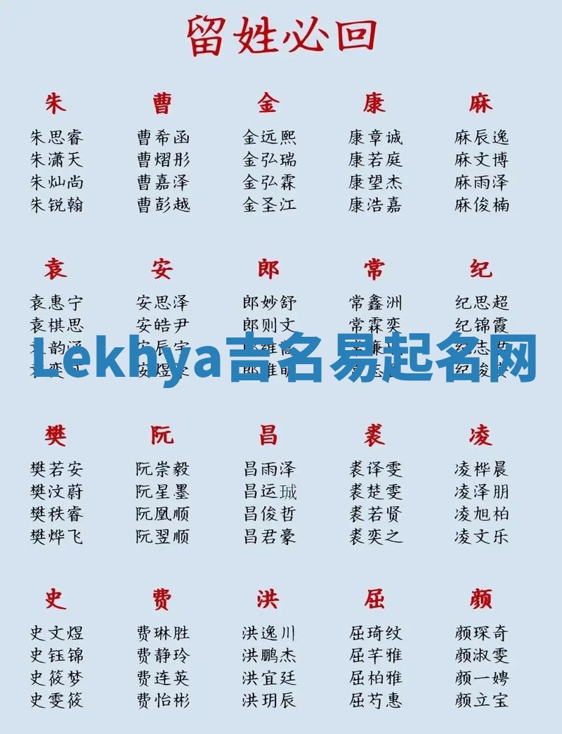Lekhya吉名易起名网