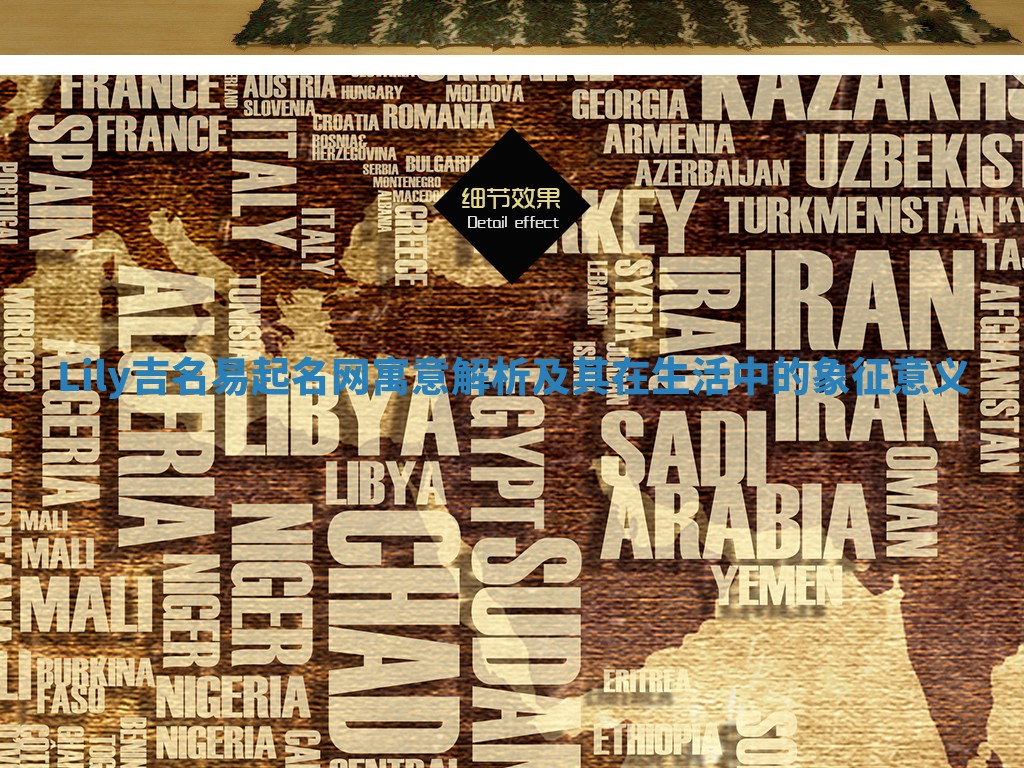 Lily吉名易起名网寓意解析及其在生活中的象征意义