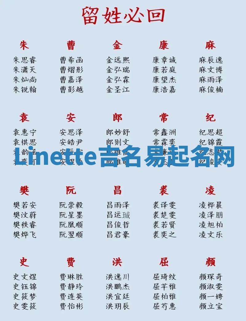 Linette吉名易起名网