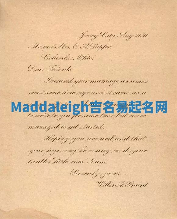 Maddaleigh吉名易起名网