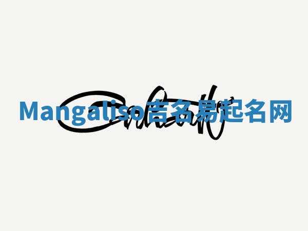 Mangaliso吉名易起名网