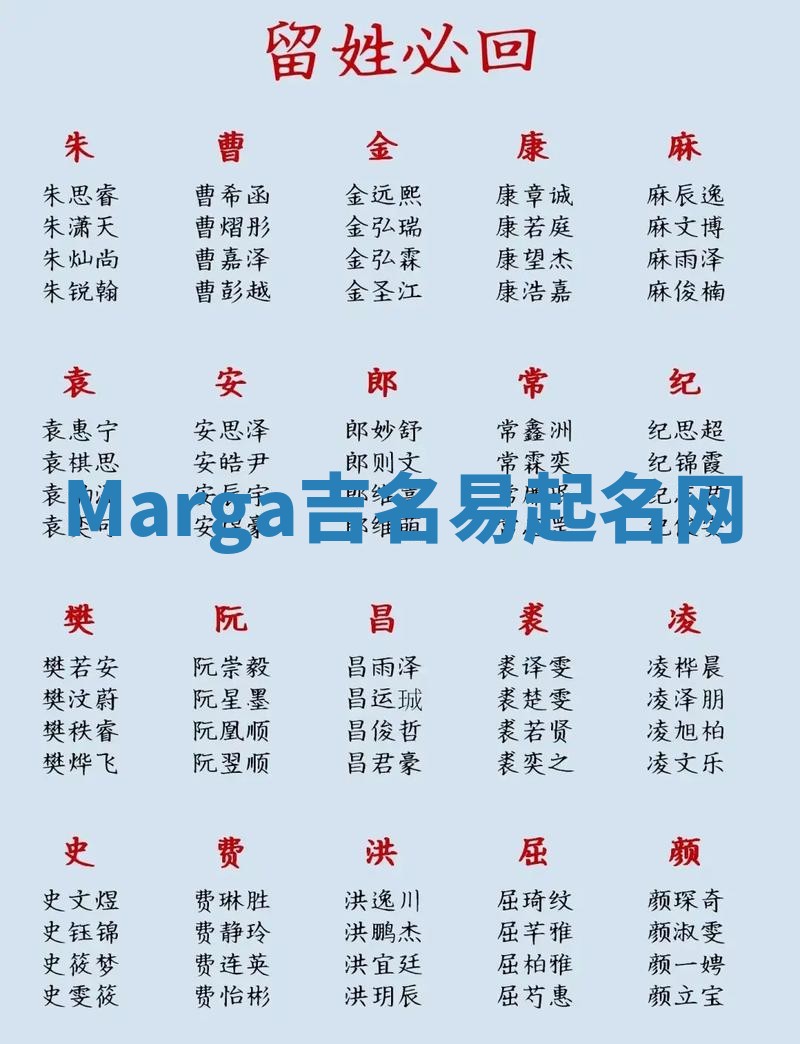 Marga吉名易起名网