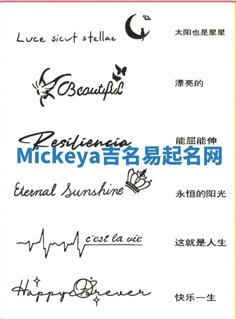 Mickeya吉名易起名网