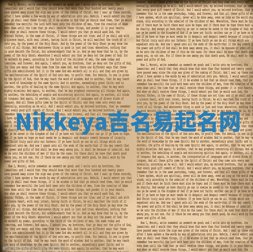 Nikkeya吉名易起名网