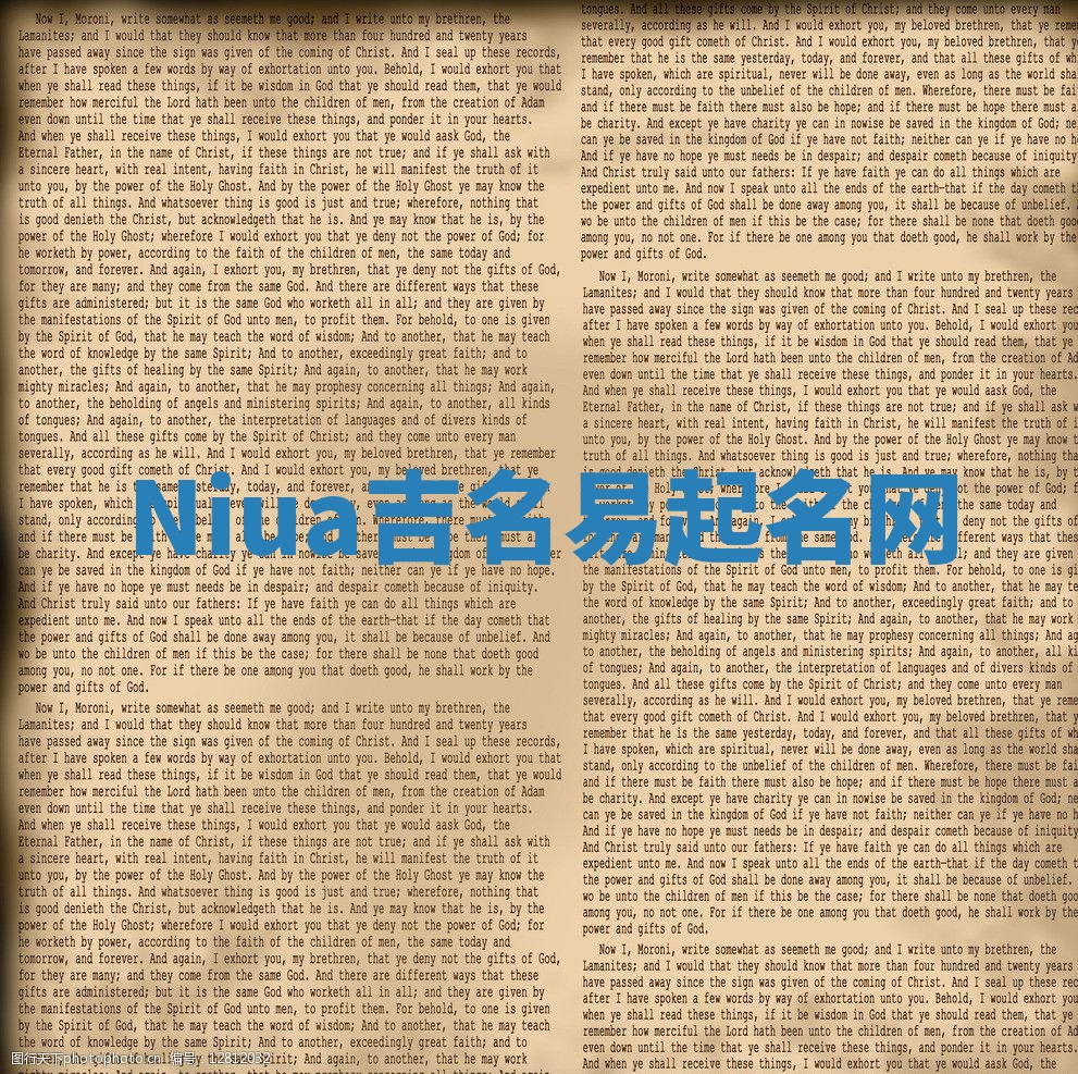 Niua吉名易起名网