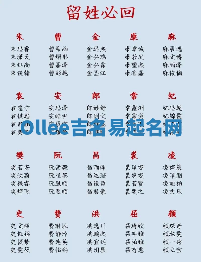 Ollee吉名易起名网