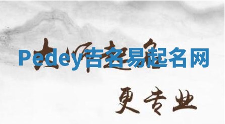 Pedey吉名易起名网