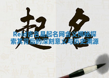 Reid吉名易起名网含义揭秘探索其背后的深刻意义与历史渊源