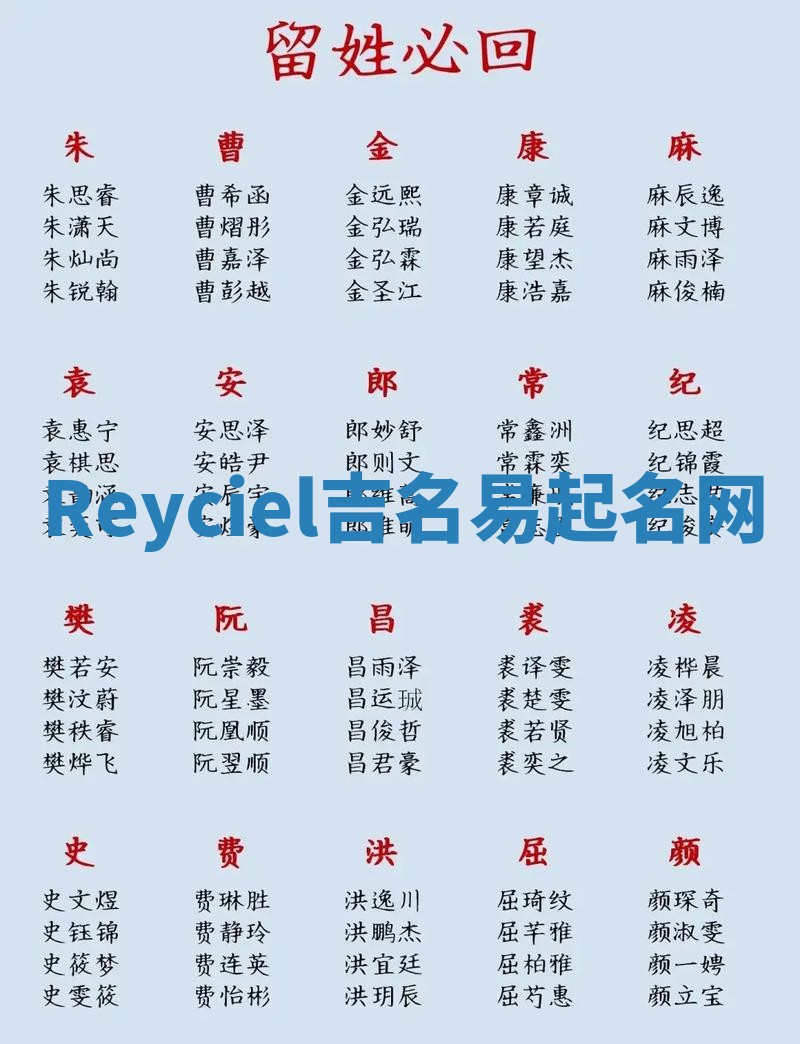 Reyciel吉名易起名网
