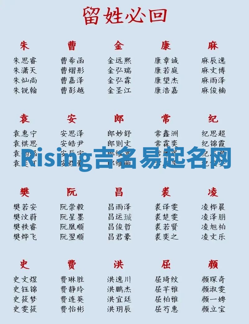 Rising吉名易起名网
