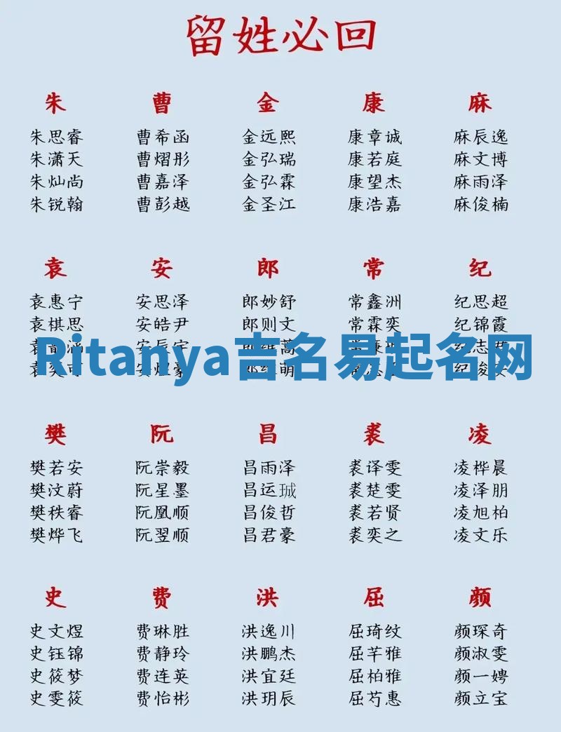 Ritanya吉名易起名网