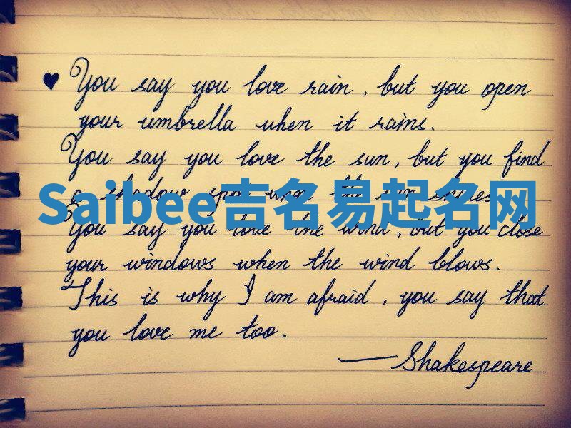 Saibee吉名易起名网