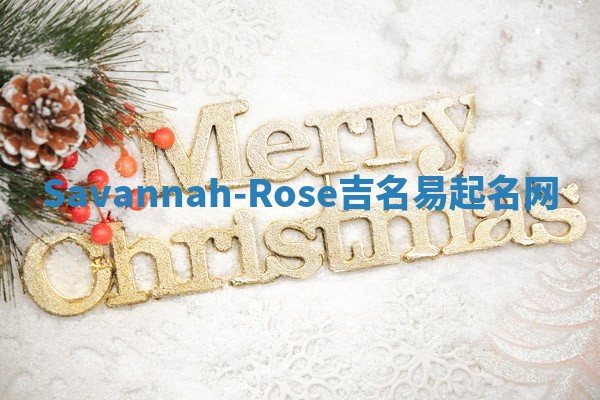 Savannah-Rose吉名易起名网