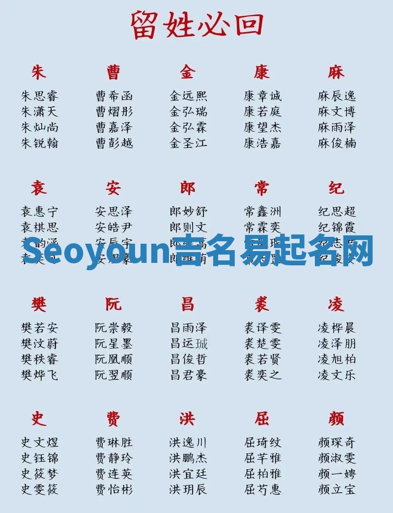 Seoyoun吉名易起名网