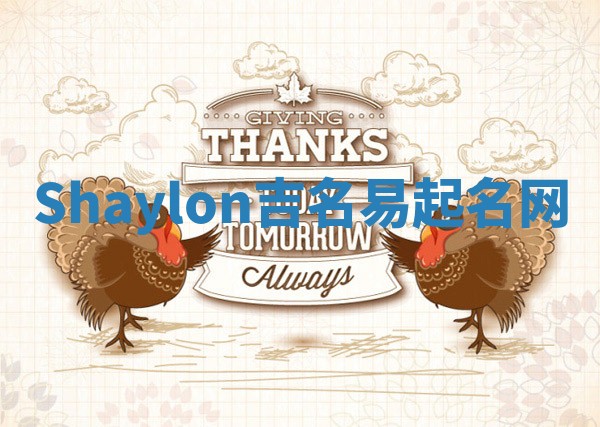 Shaylon吉名易起名网