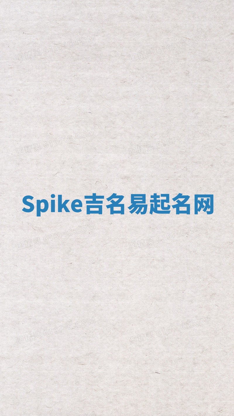 Spike吉名易起名网