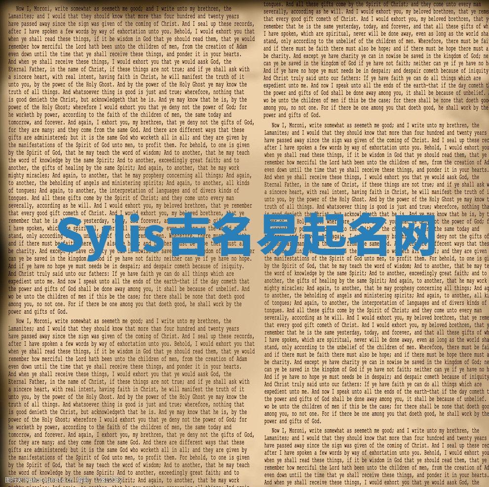 Sylis吉名易起名网