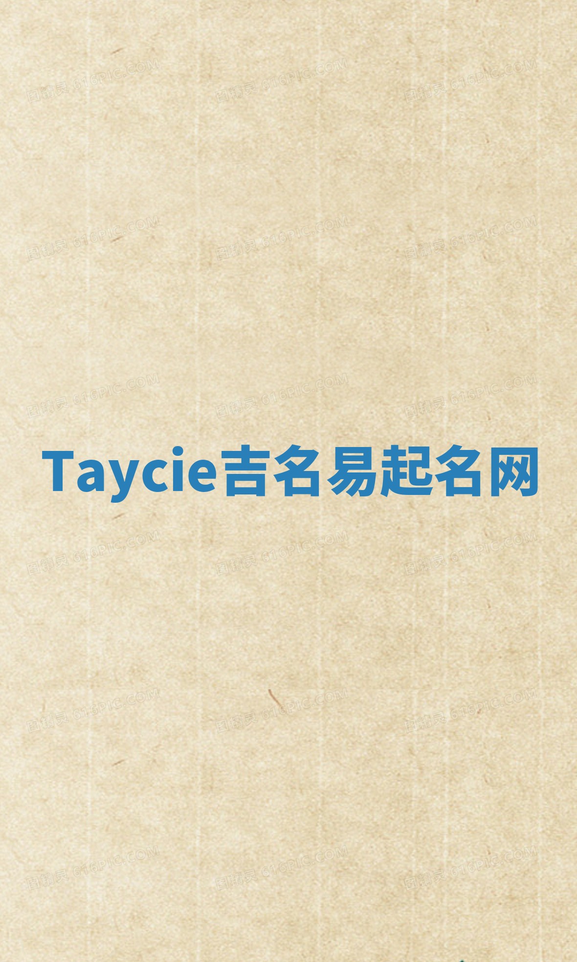 Taycie吉名易起名网